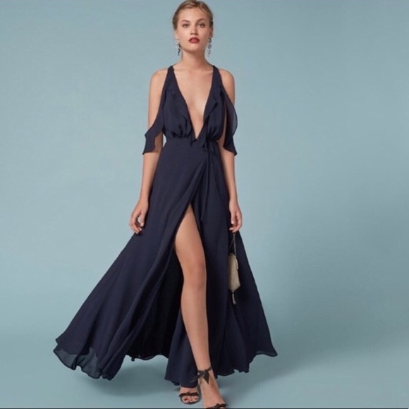 Reformation Dresses & Skirts - Reformation Cordelia Dress in Navy, Size 2